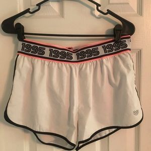 White forever 21 work out shorts